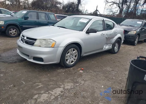 2012 Dodge Avenger Se from USA, damaged, VIN 1C3CDZAB9CN168284
